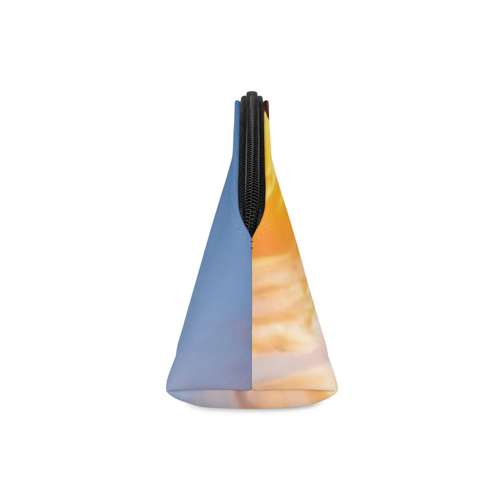 Makeup Bag - Golden Mountain Sunset | Echovira Gallery