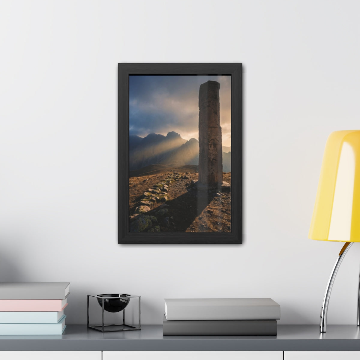 Framed Posters - Mystic Monolith Ancient Persian Mountain......