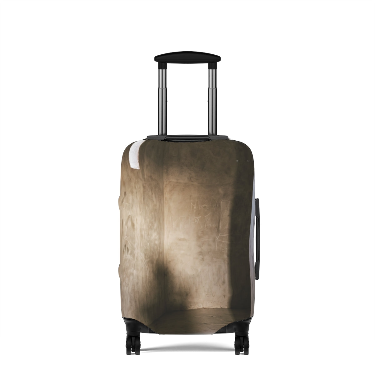Luggage Cover - Shadows of the Citadel moody architectural...