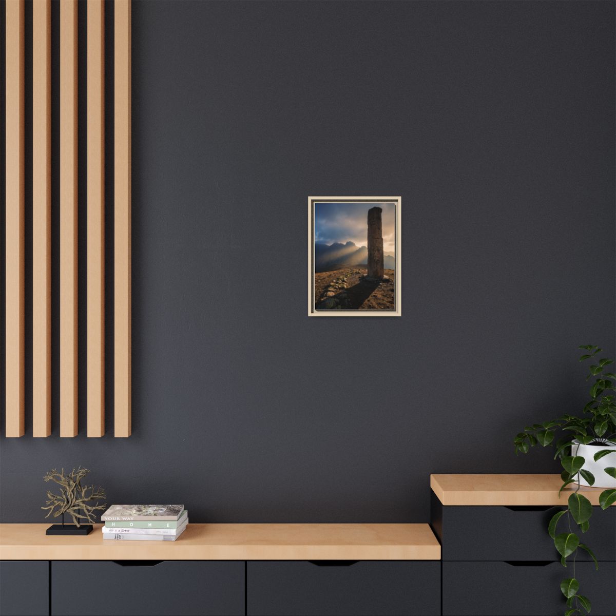 Framed Matte Canvas - Sun Peak