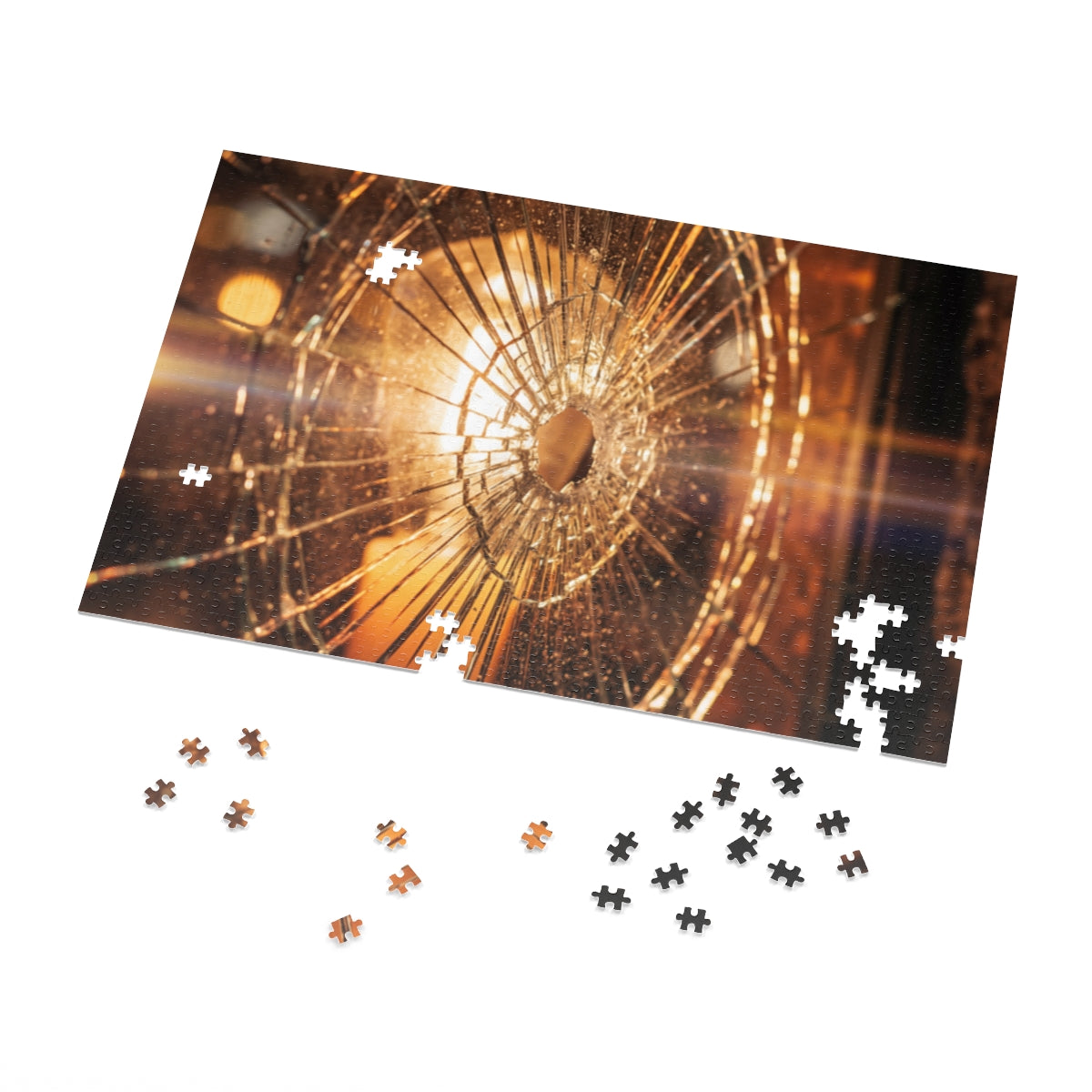 Jigsaw Puzzle with Tin - Shattered Glow