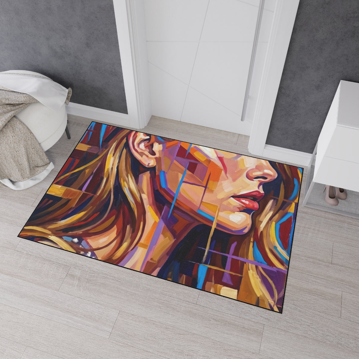 Heavy Duty Floor Mat - Shattered Elegance | Echovira Gallery