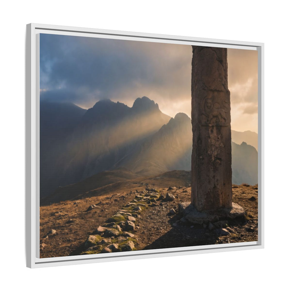 Framed Matte Canvas - Sun Peak