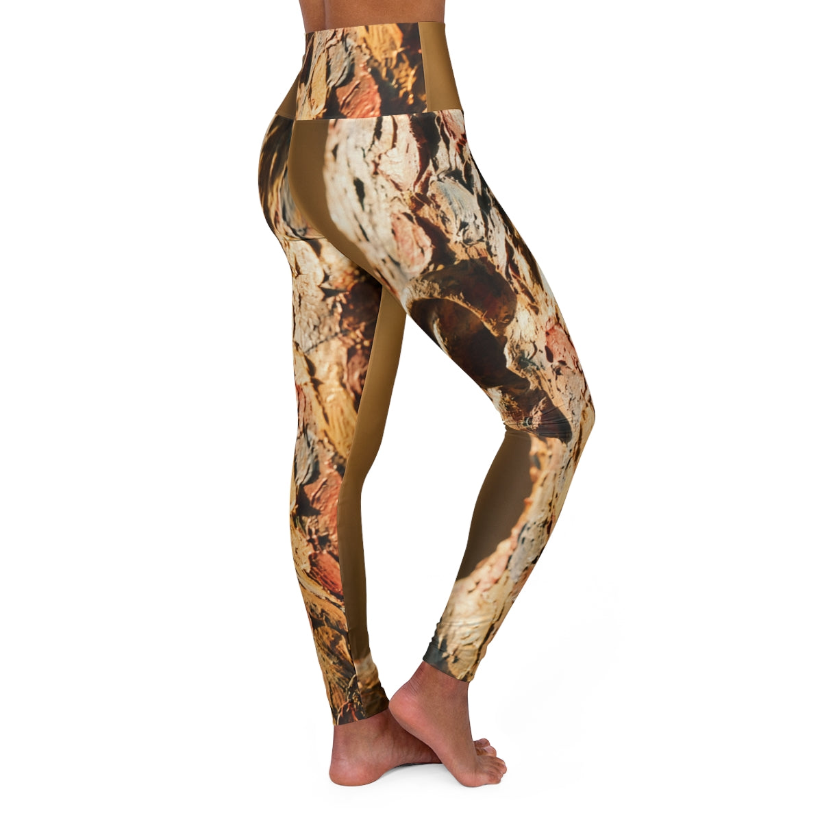 High Waisted Yoga Leggings - Silent Muse | Echovira Gallery