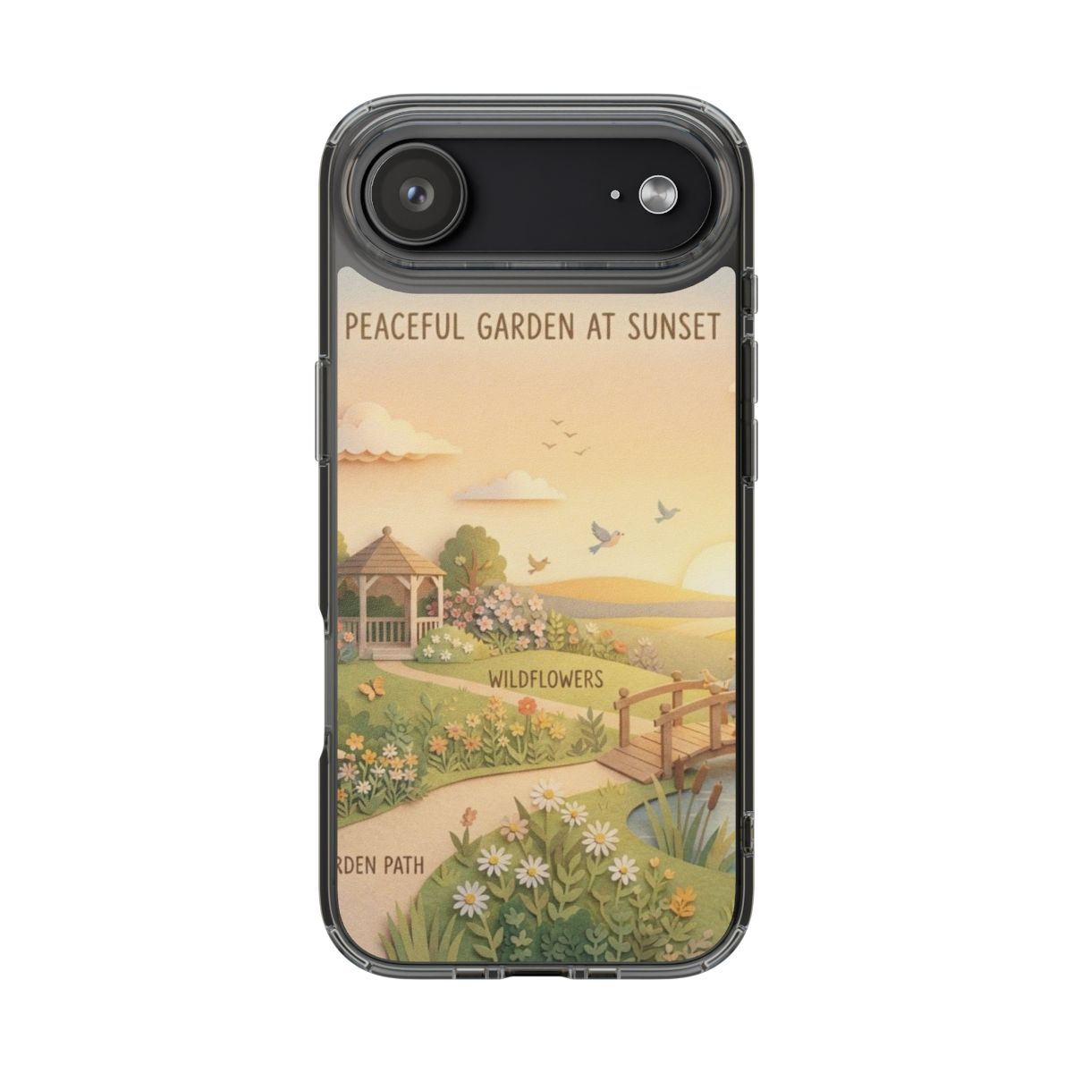 Clear Impact-Resistant Cases - Clear Phone Case - Sunset......