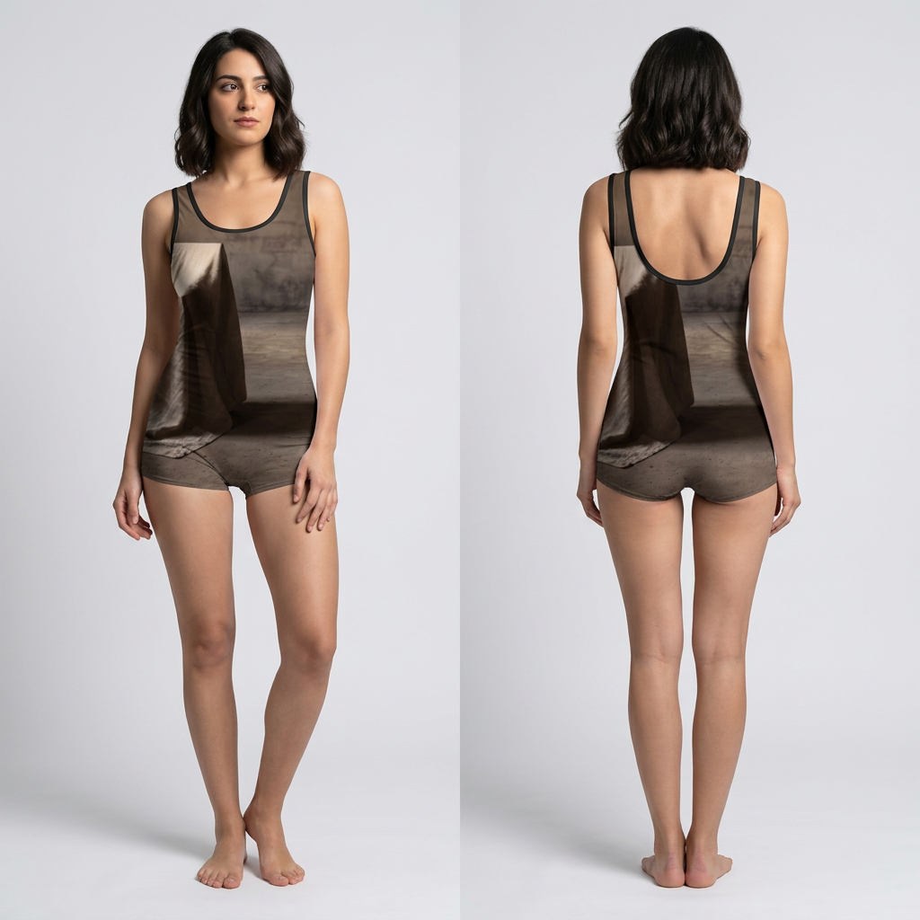 Women's Vintage Swimsuit - Art Deco Edge