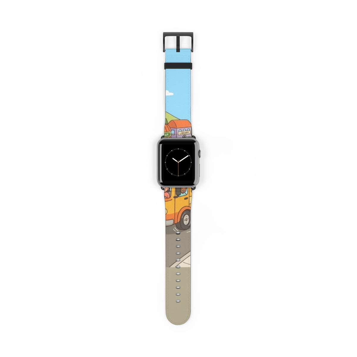 Apple Watch Band - Sunny Town Bus Route | Echovira Gallery