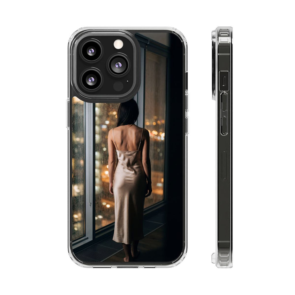Clear Impact-Resistant Cases - Clear Phone Case - Rainy Mood...