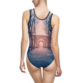 Women's Classic One-Piece Swimsuit - Gothic Abbey Portal |...