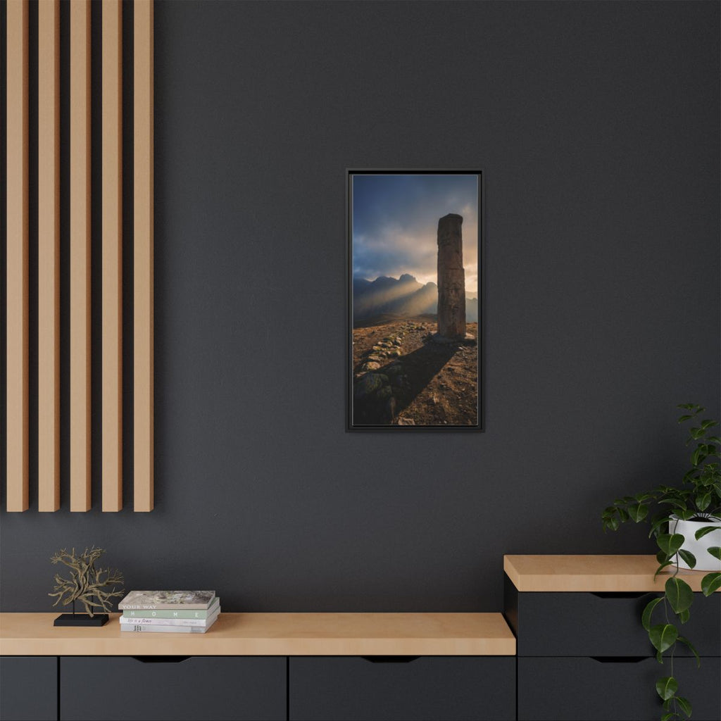 Framed Matte Canvas - Sun Peak