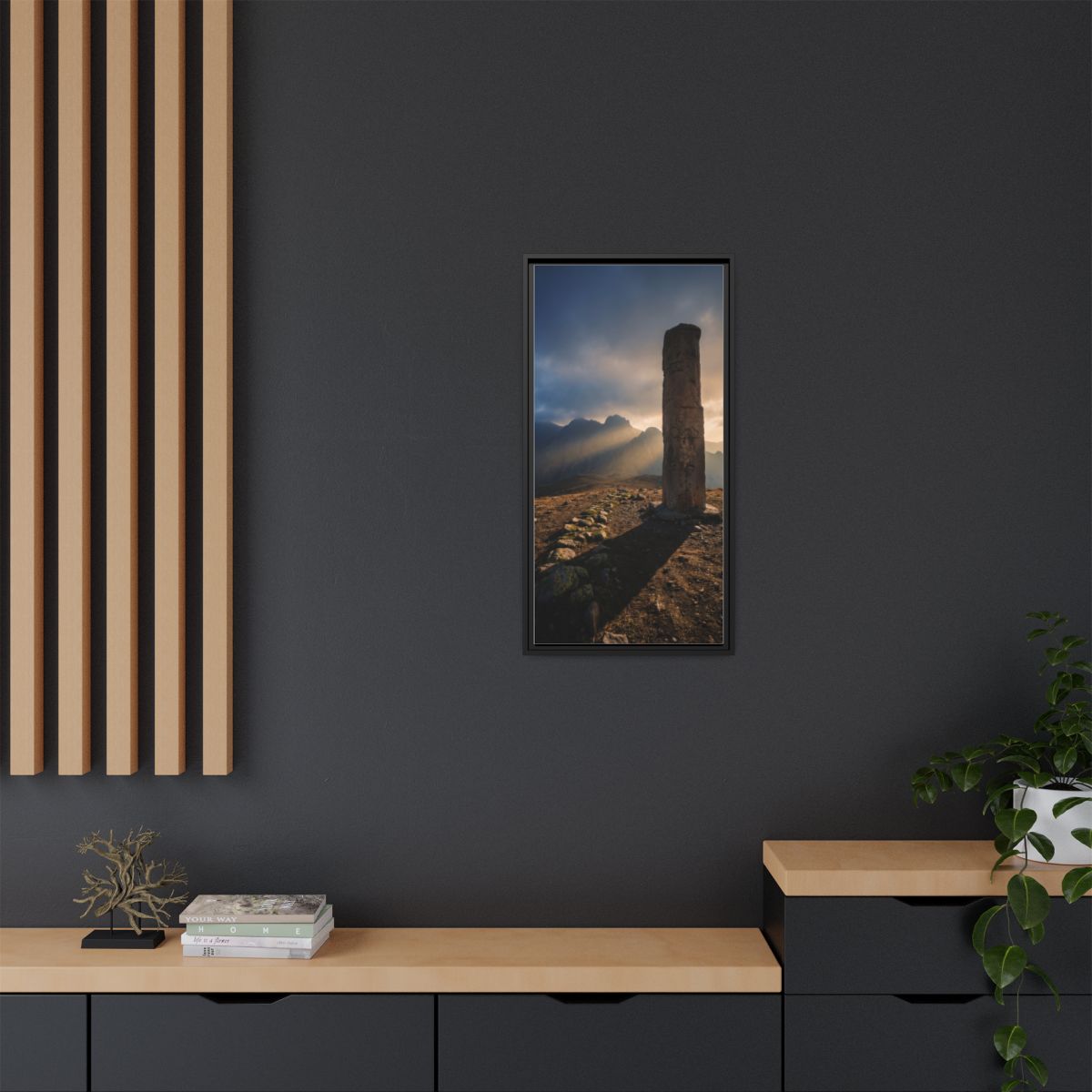 Framed Matte Canvas - Sun Peak