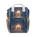 Wickelrucksack mit Steinbogen-Motiv
