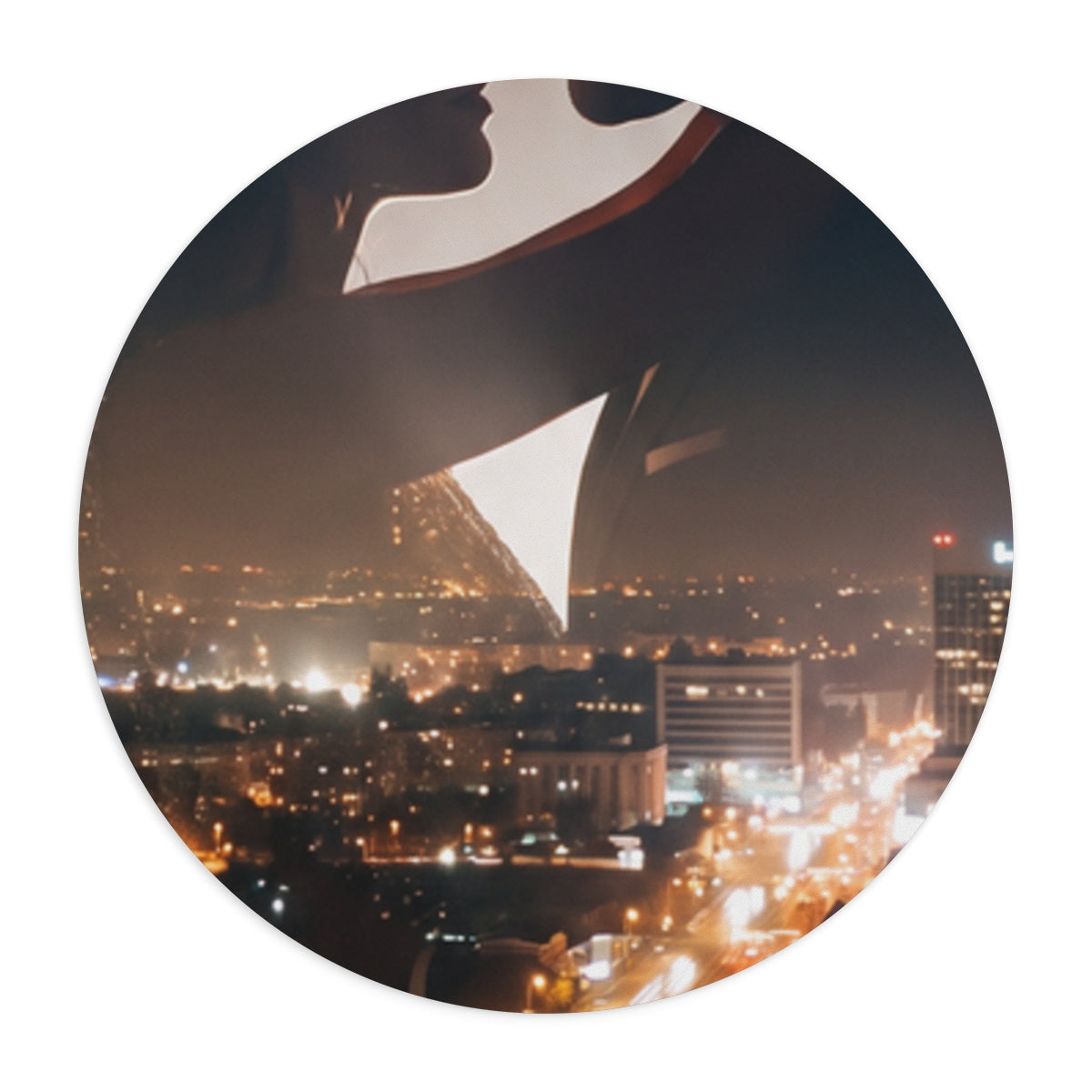 Mouse Pad - Midnight City Silhouette | Echovira Gallery