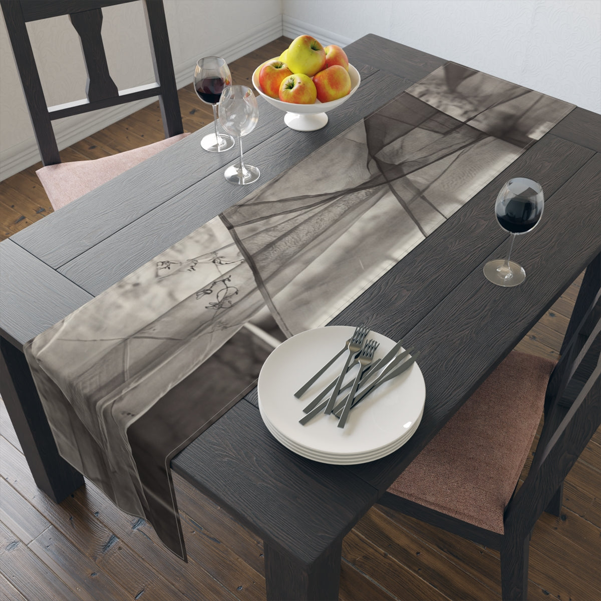 Table Runner - Spectral Veils | Echovira Gallery