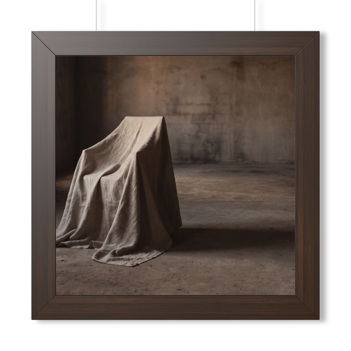 Framed Horizontal Poster - Draped Silence Still Life Art......