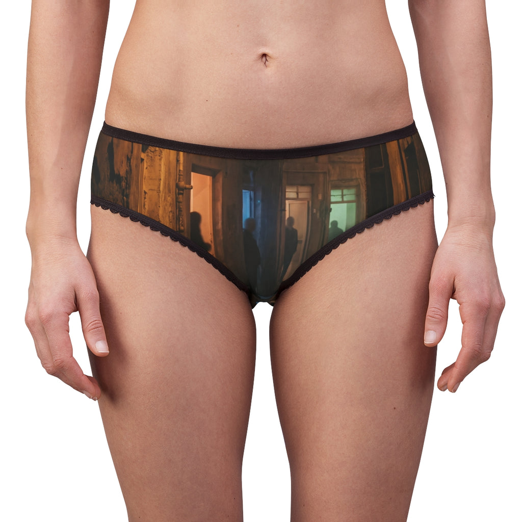 Women's Briefs - Shadowed Alleyway Mystery Art Print |...