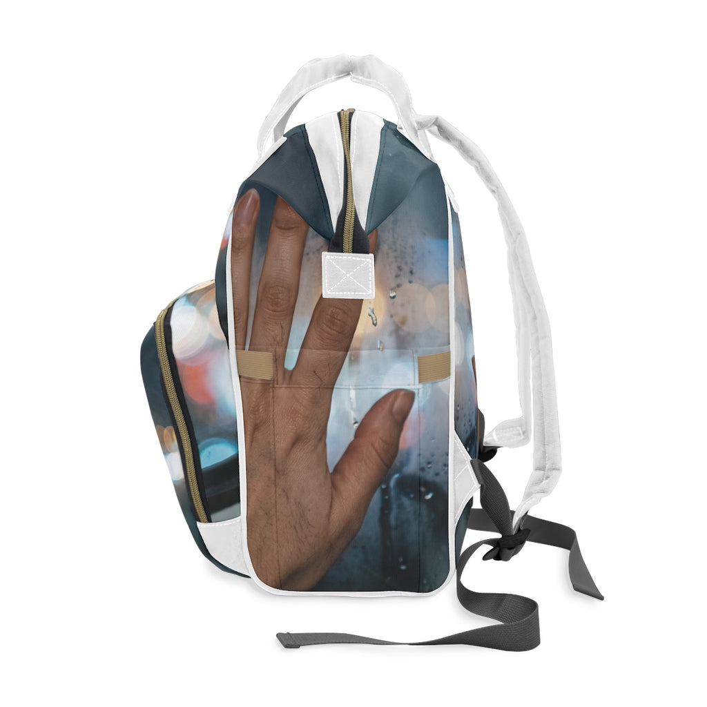 Rainy City Window Diaper Backpack