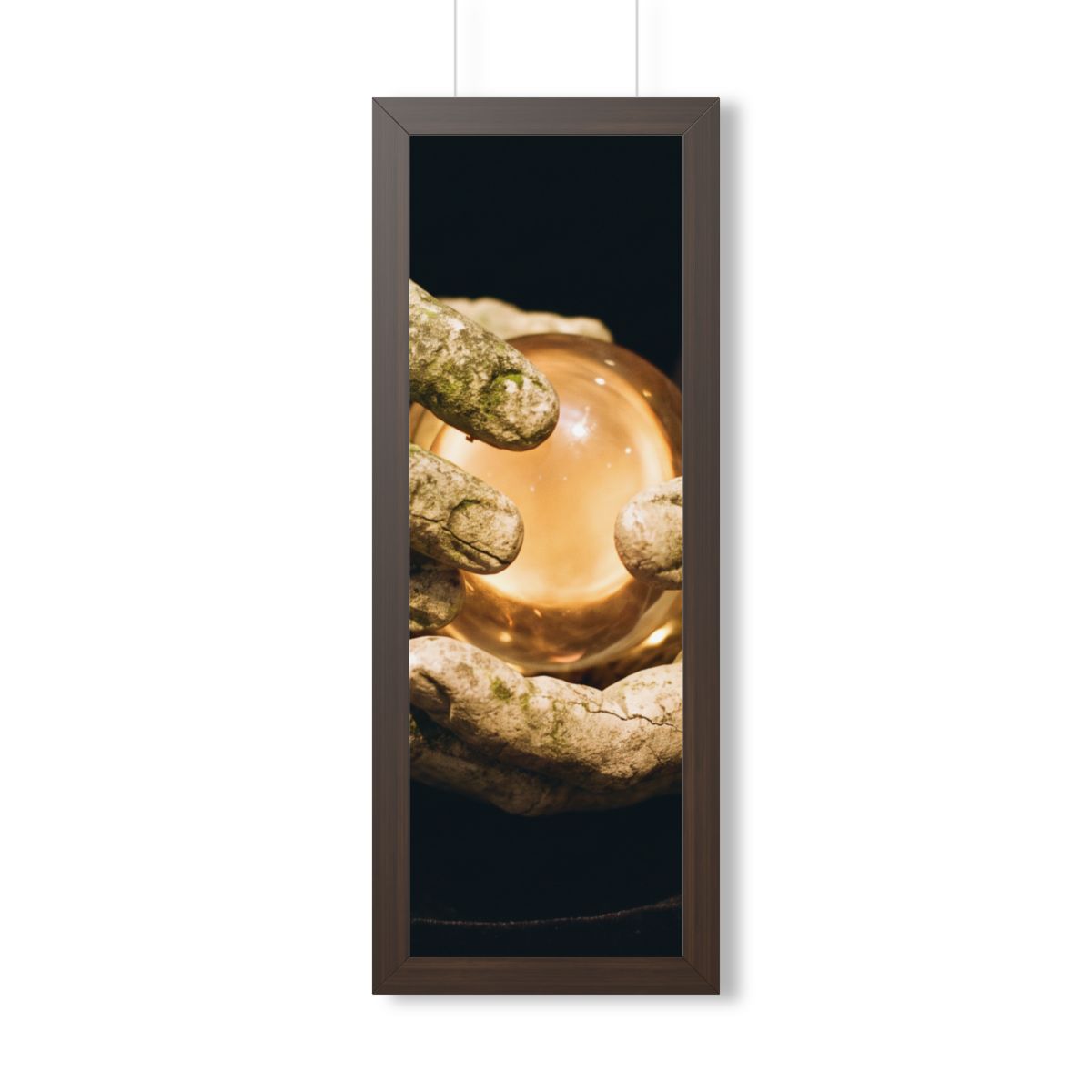 Framed Vertical Poster - Ancient Sight — Walnut (11×14... |...