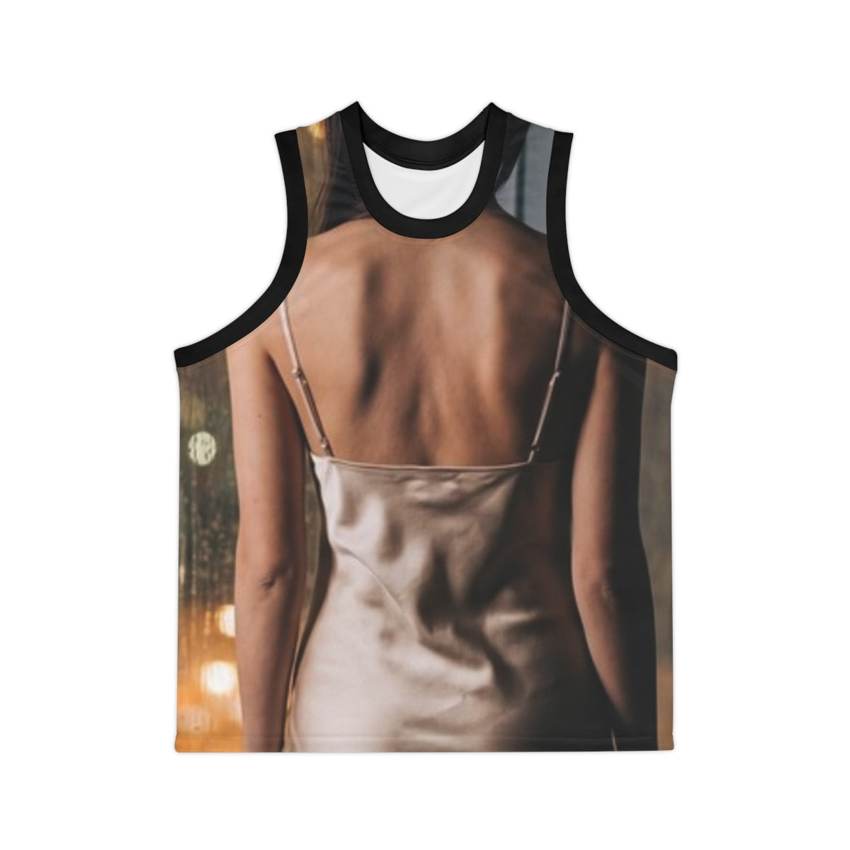 Unisex Basketball Jersey - Shimmering City | Echovira...