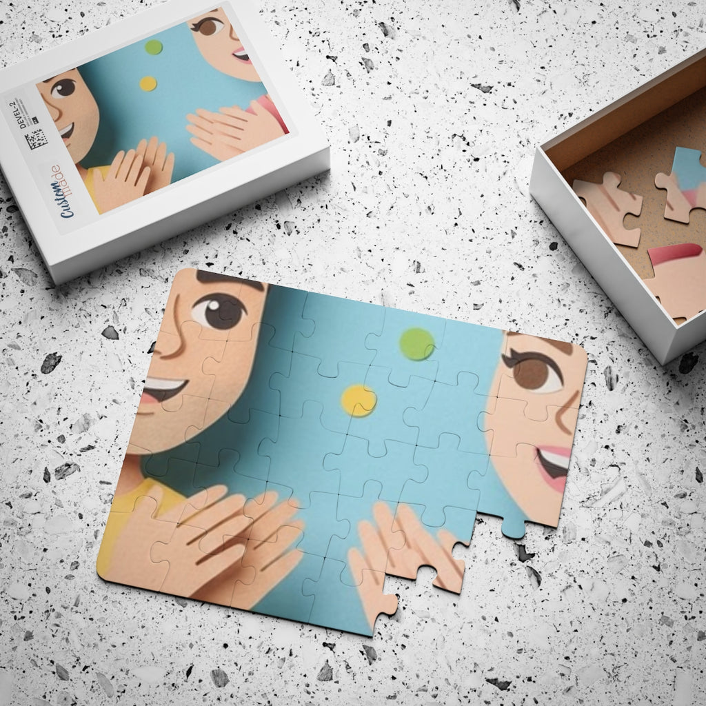 Kids' Puzzle, 30-Piece - Playful Paper Friends - Clap One......