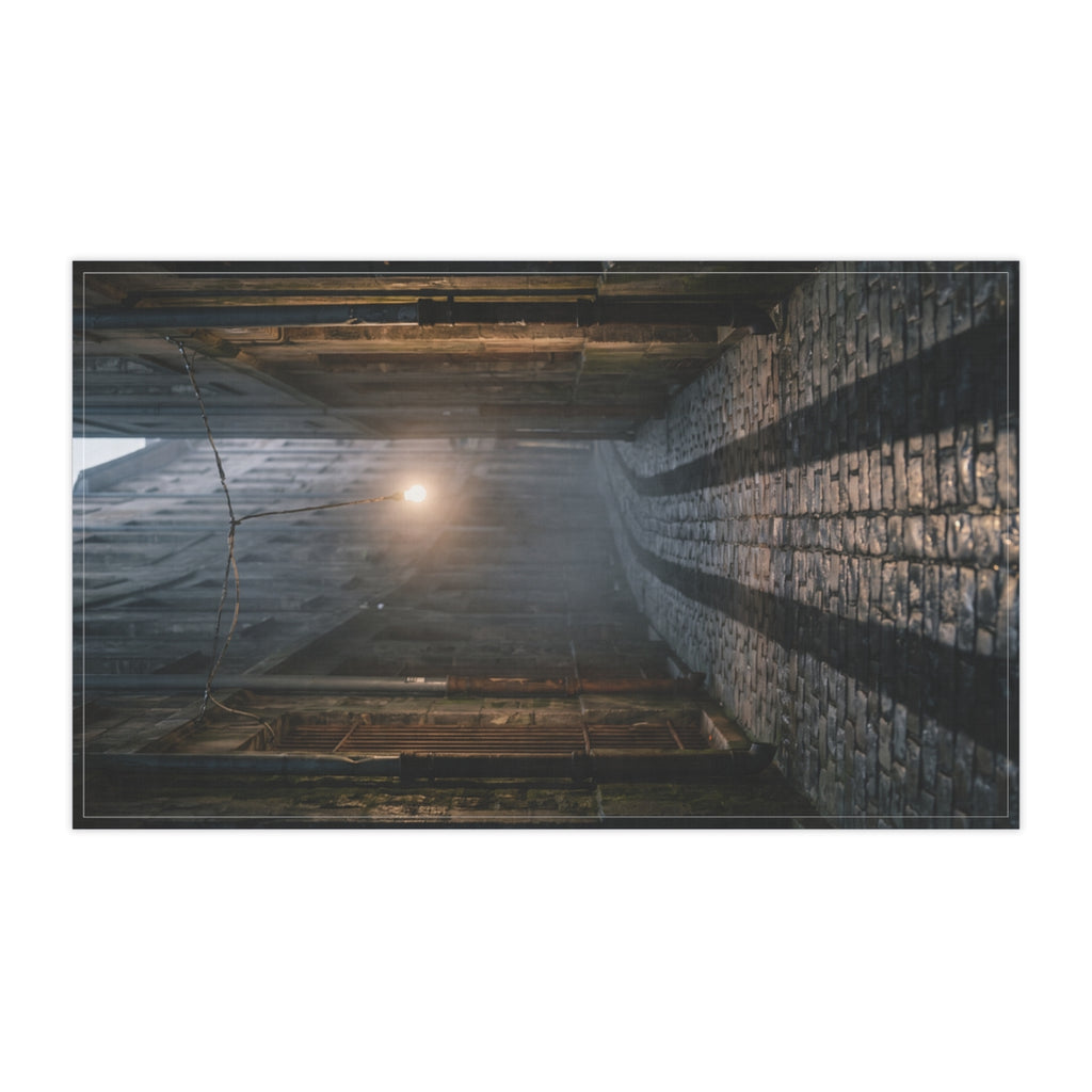 Tea Towels - Moody Cobblestone Alley | Echovira Gallery