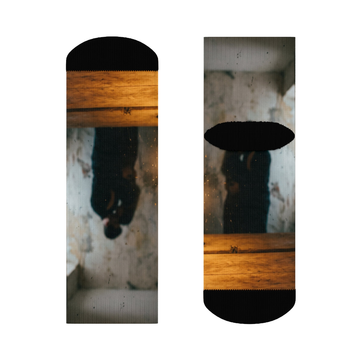 Crew Socks - Shadowed Whispers Cozy Comfort | Echovira...