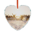 Golden Hour Crowd Crystal Glass Ornament