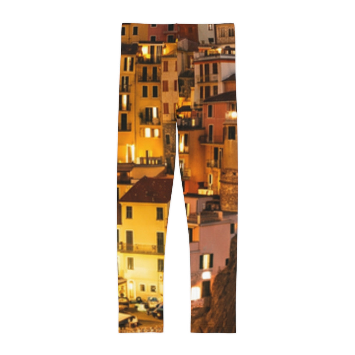Kids Leggings Italian Riviera Coastal Night