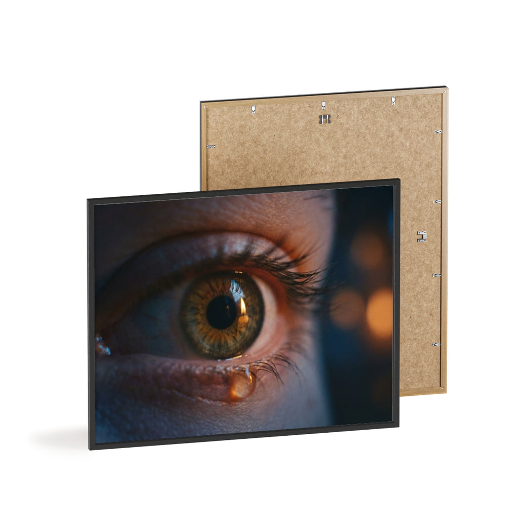 Poster mit Holzrahmen – Eye Art