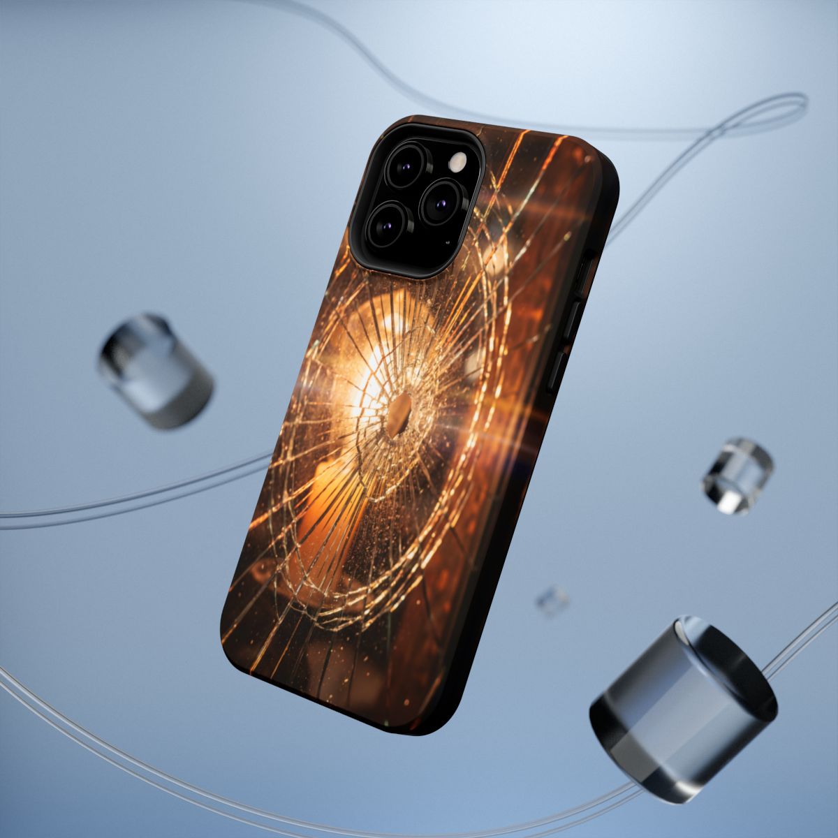 Impact-Resistant Case - Moody Fractured Glass— sizes part 1/2