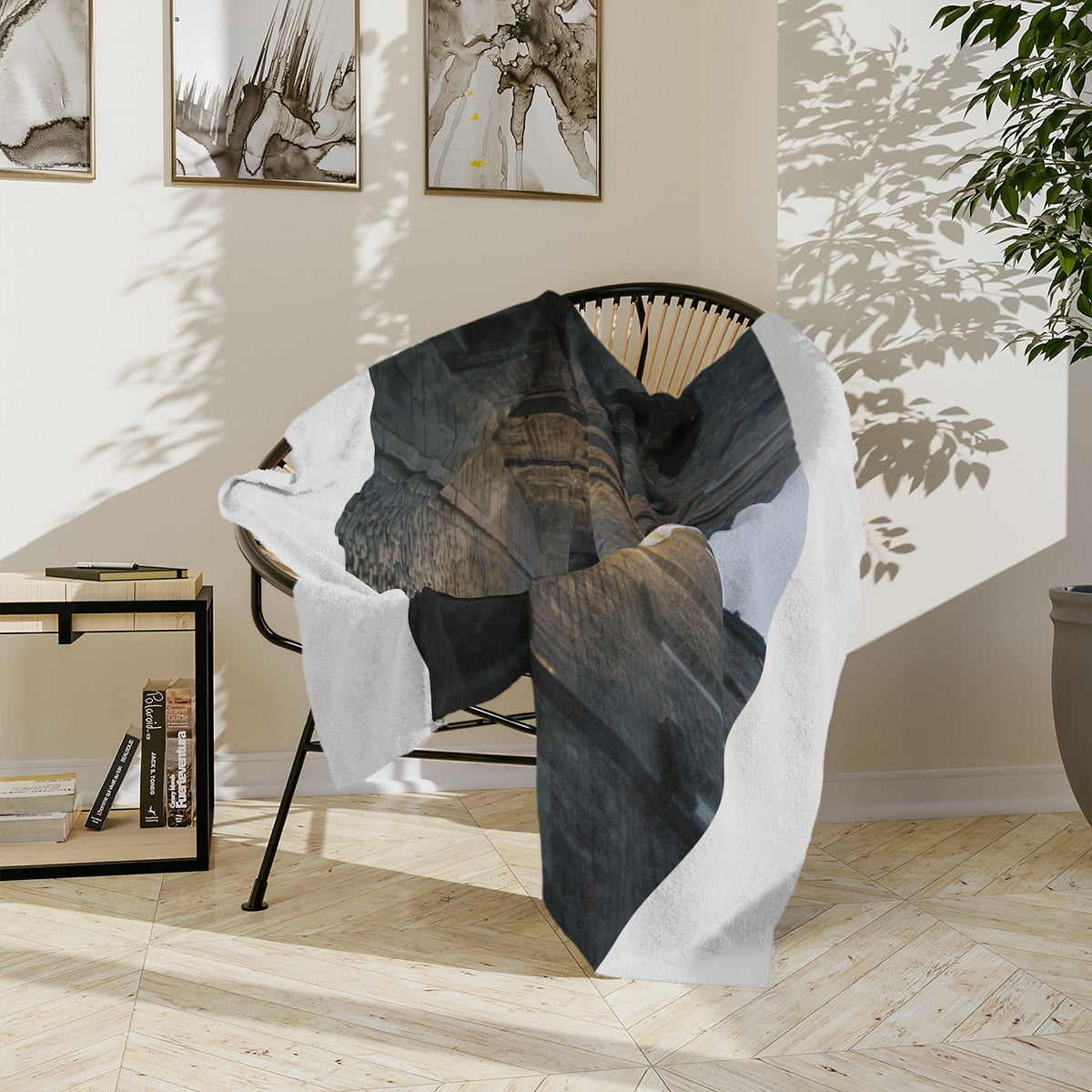 Velveteen Microfiber Blanket - Lantern Glow | Echovira...