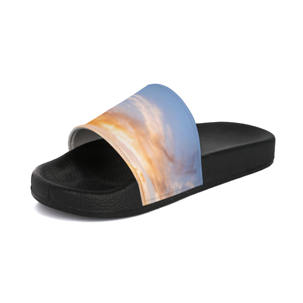 Women's Slide Sandals - Epic Mountain Sunrise