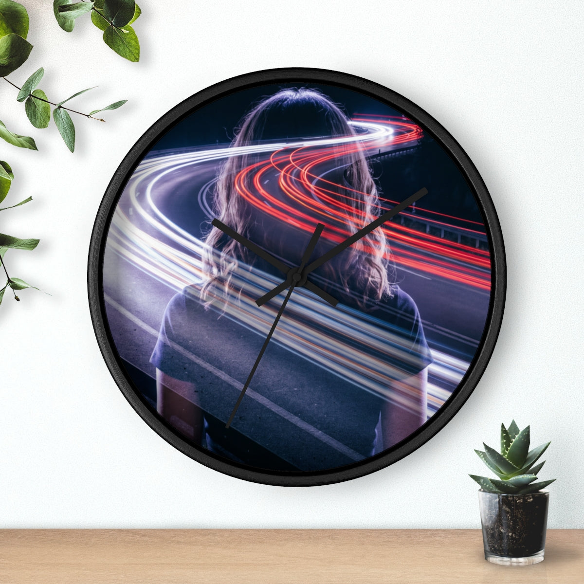 Wall Clock - Midnight Velocity Timepiece | Echovira Gallery