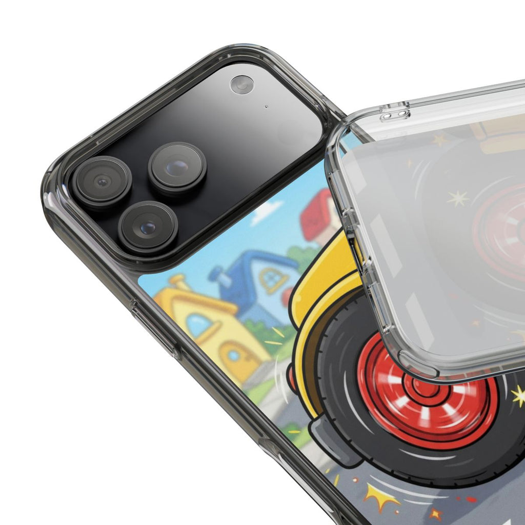 Clear Impact-Resistant Cases - Cartoon Bus | Echovira...