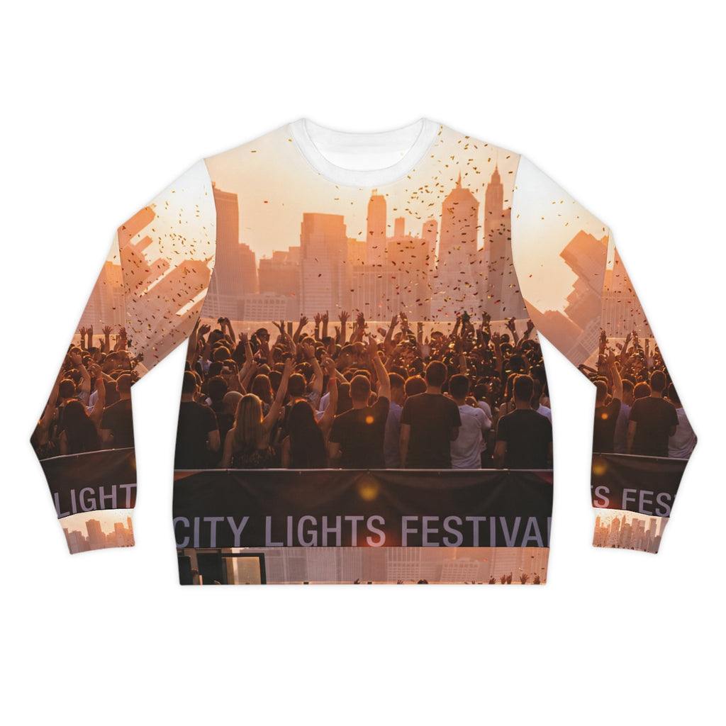 Men's Lightweight Sweatshirt - City Lights | Echovira...