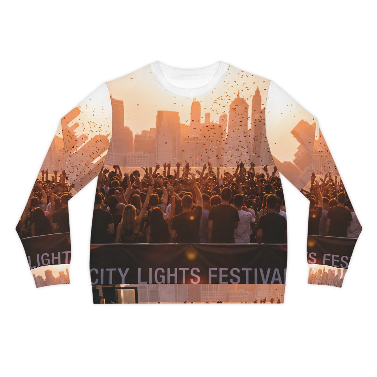 Men's Lightweight Sweatshirt - City Lights | Echovira...