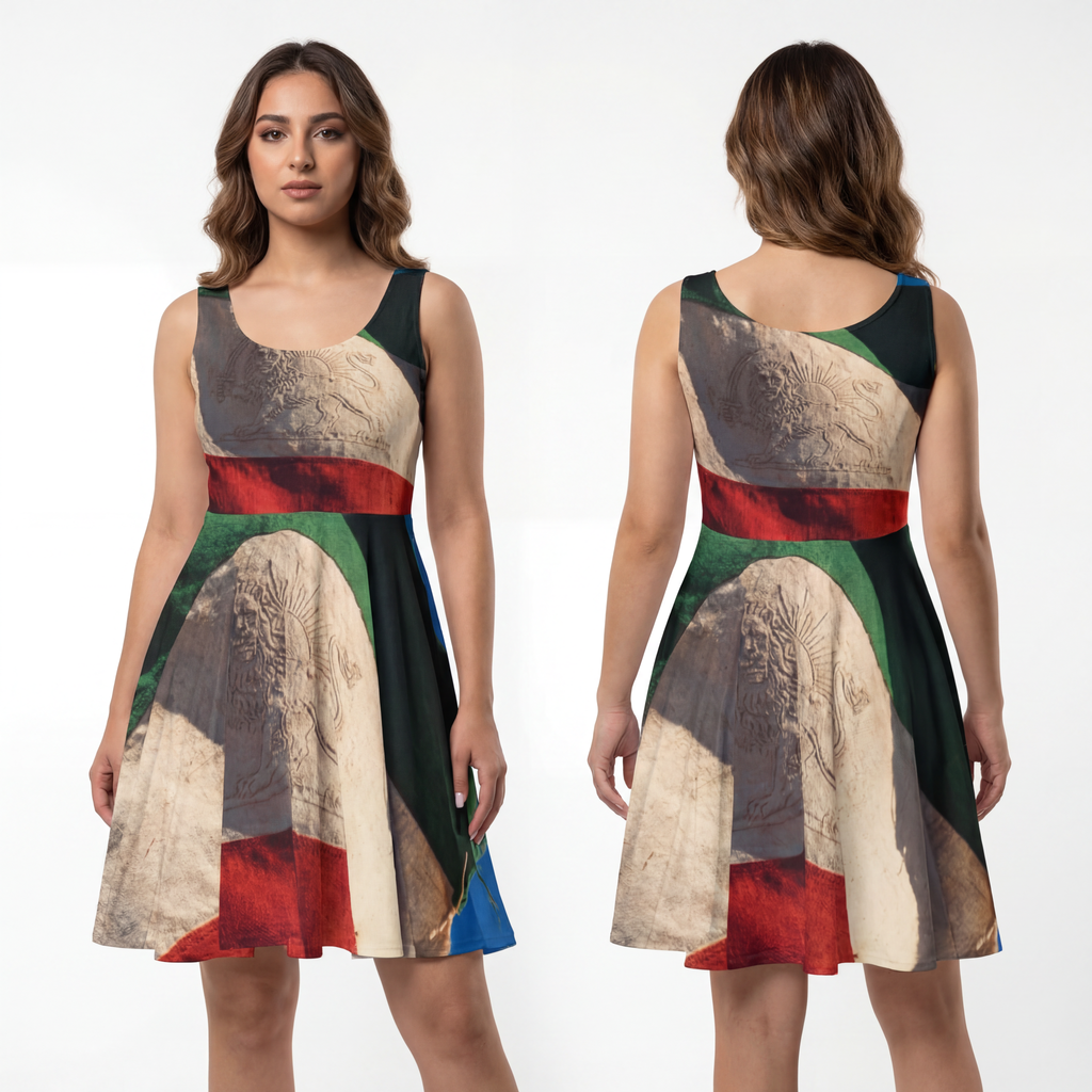 Skater Dress - Vintage Lion & Sun