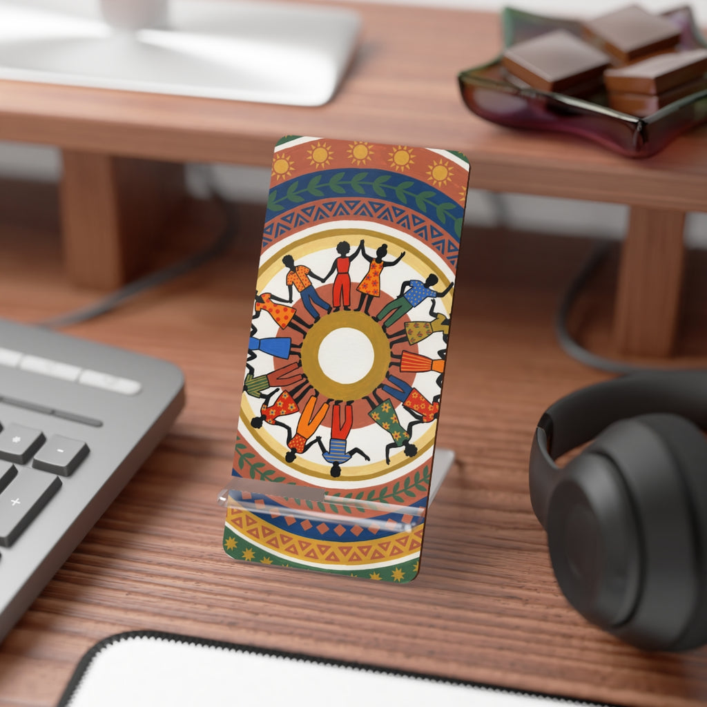 Mobile Display Stand for Smartphones - Unity Mandala Folk......