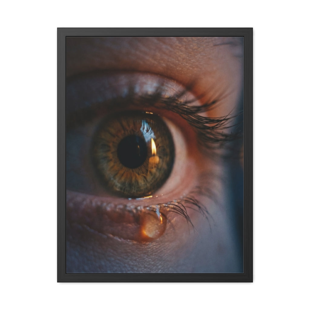 Framed Poster - Ethereal Gaze — Portrait