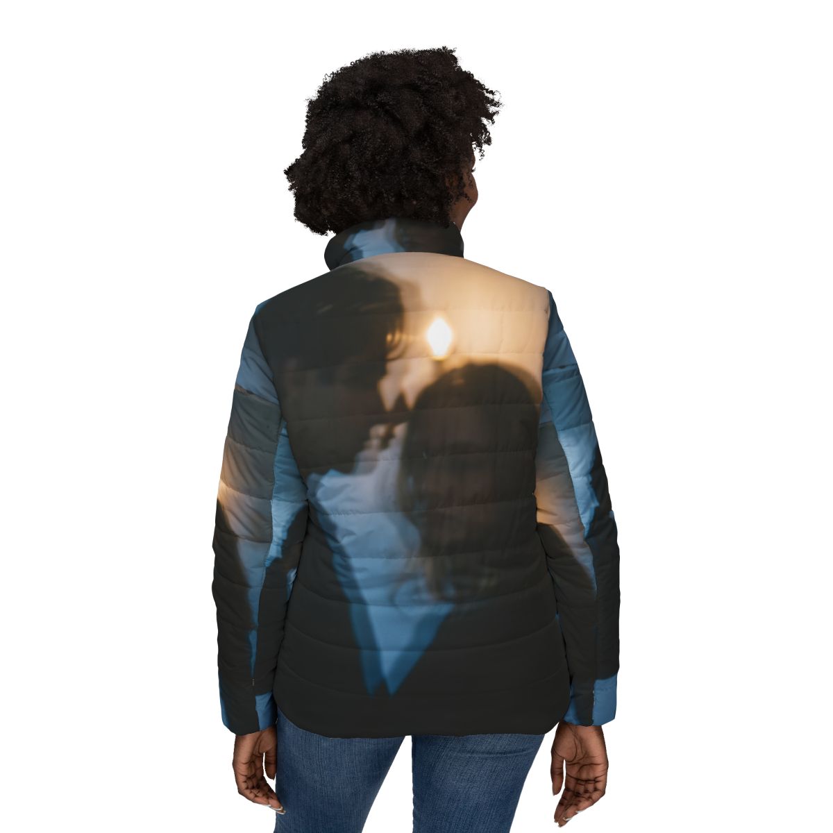 Midnight Reflections Women's Puffer - Moody Winter Coat |...