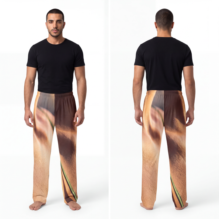 Men's Pajama Pants - Golden Hour - Cozy Emerald Sunset