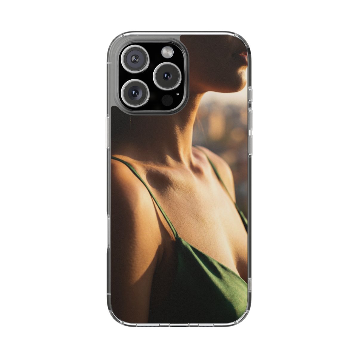 Clear Impact-Resistant Cases - Clear Phone Case - Emerald...