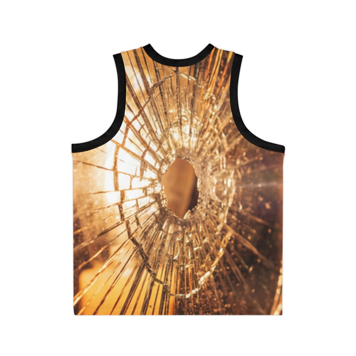 Men's Basketball Jersey - Shattered Gold Court Style |...