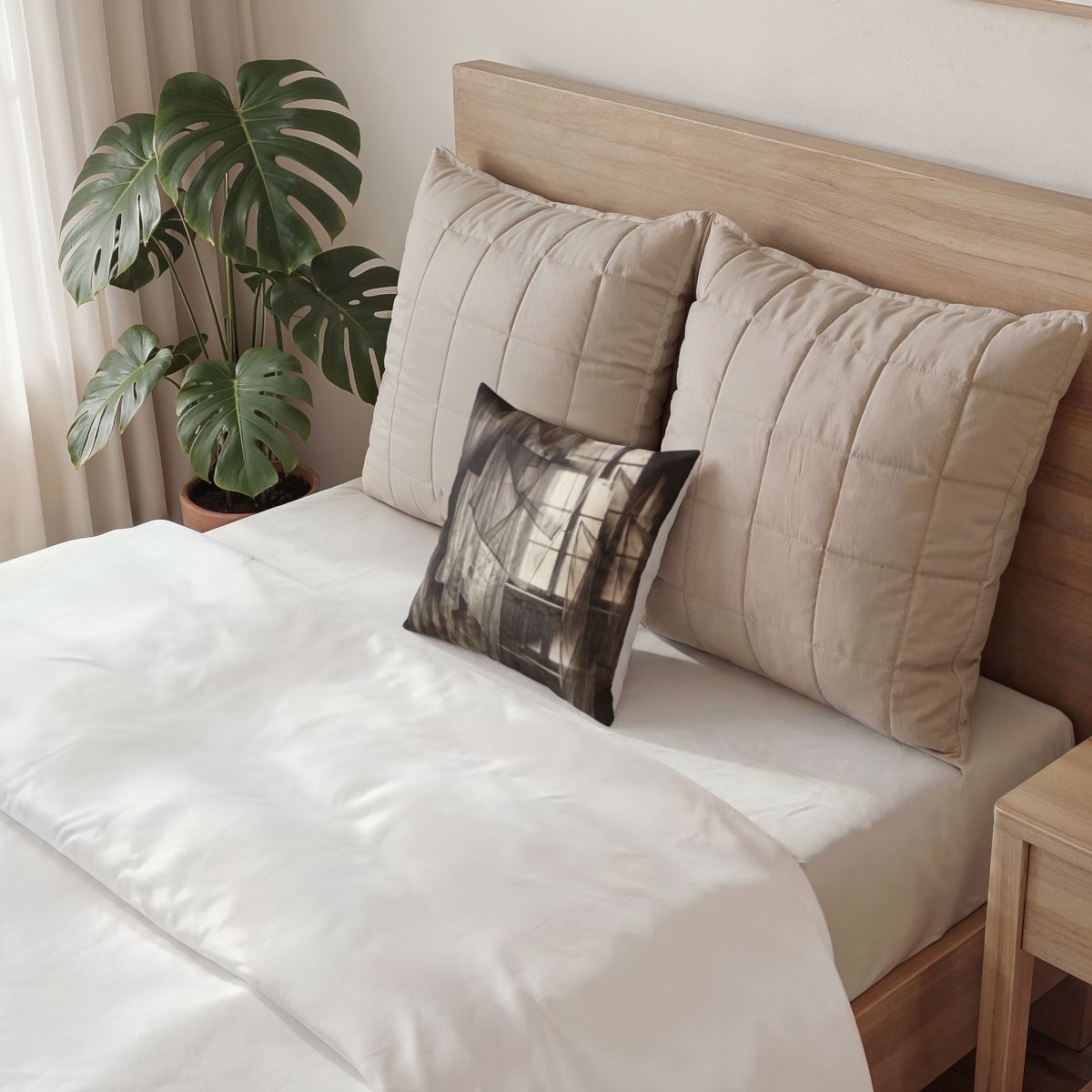Poly Velvet Pillow - Spectral Veils | Echovira Gallery