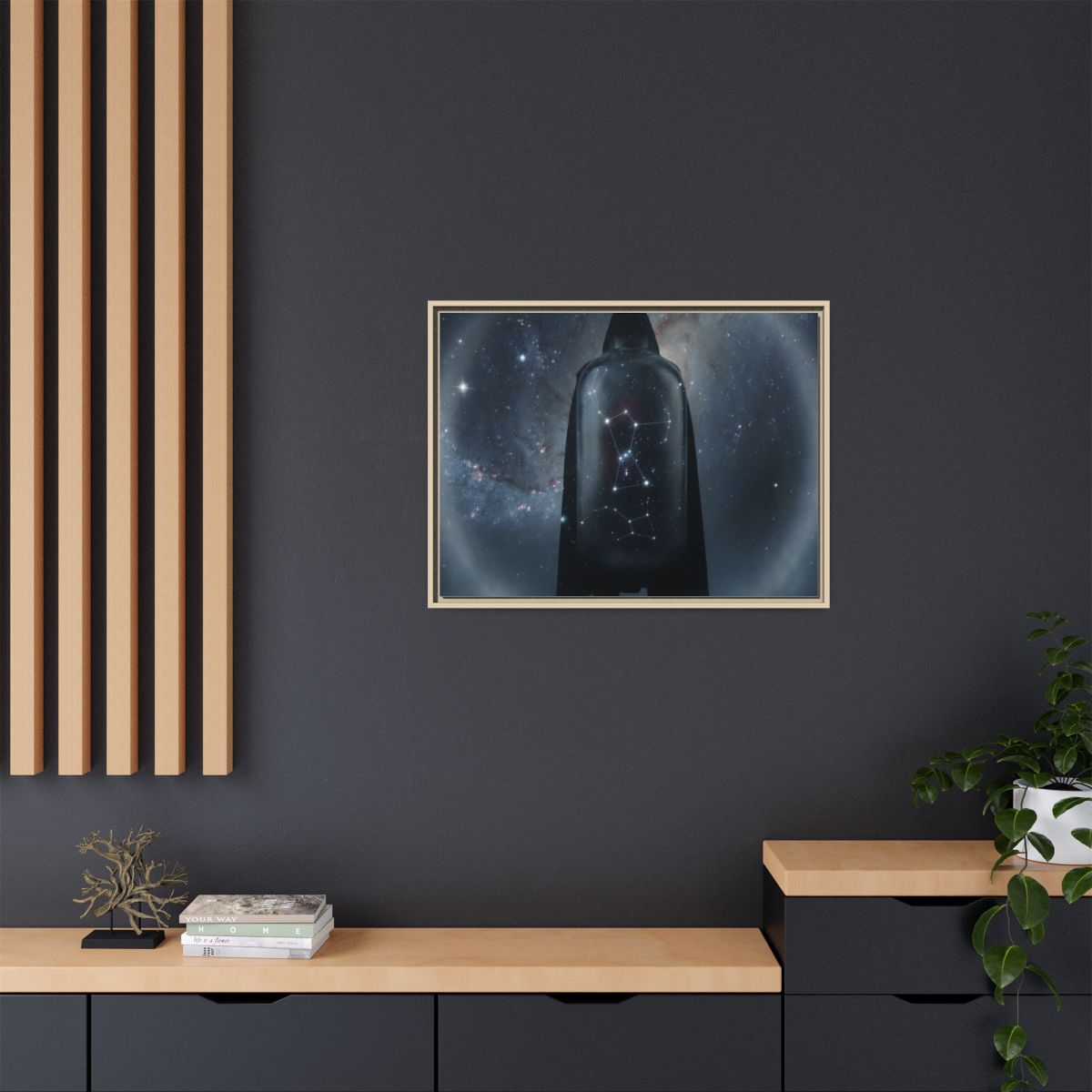 Framed Matte Canvas - Cosmic Sentinel — Natural / 1.25"... |...