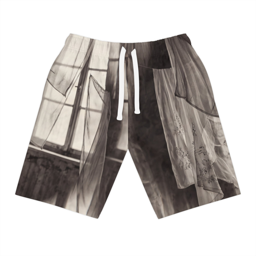 Athletic Long Shorts - Spectral Veils | Echovira Gallery