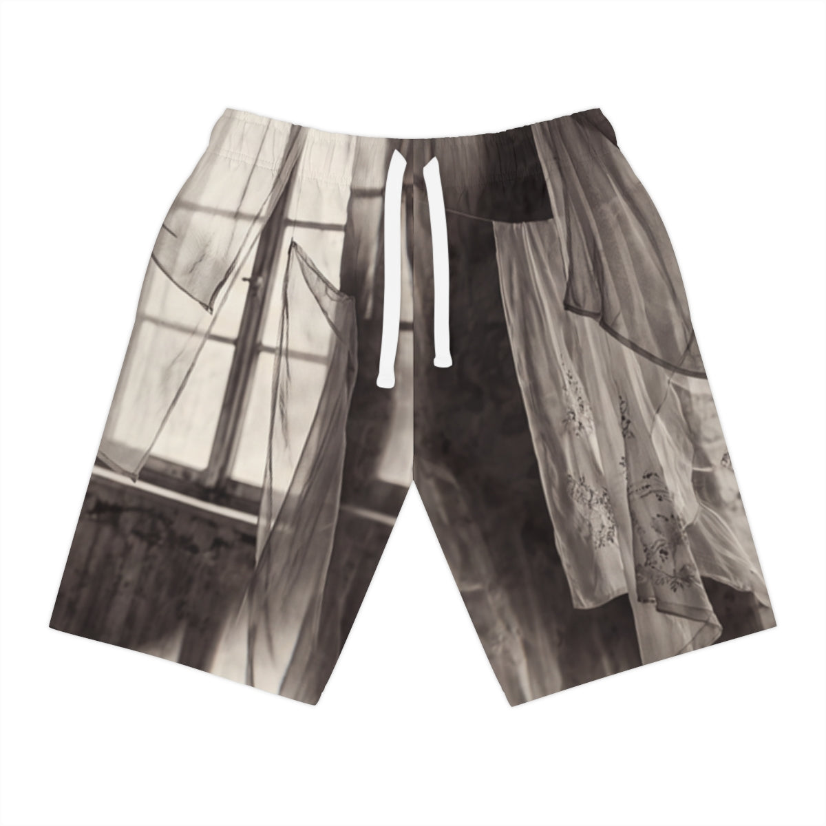 Athletic Long Shorts - Spectral Veils | Echovira Gallery