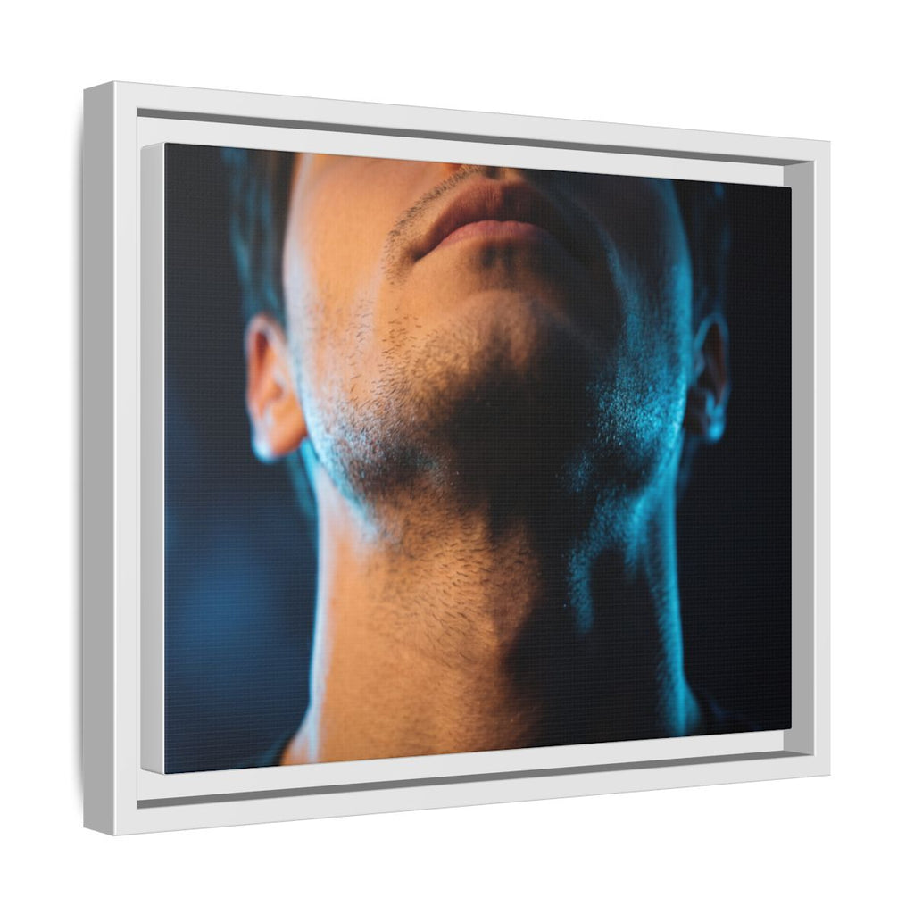 Framed Matte Canvas - Neon Pulse Core — White / 1.25"