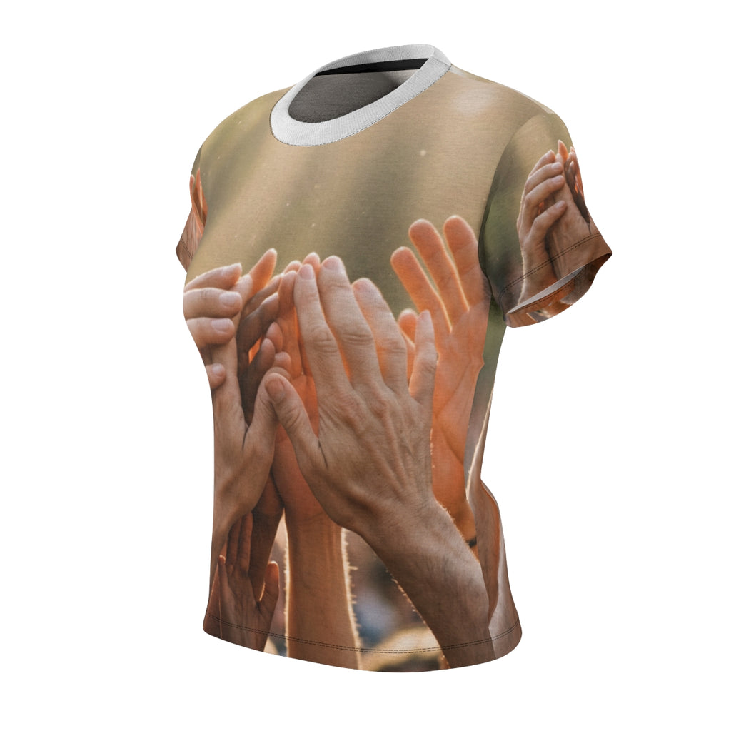 Women's Cut & Sew Tee - Golden Rays of Unity Wall Art |...