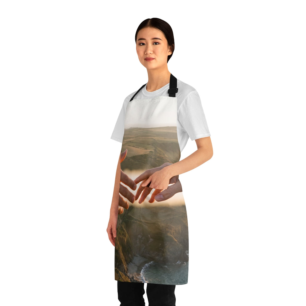 Apron - The Infinite Touch | Ethereal Coastal Art | Echovira...